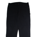 DICKIES Workwear Carpenter Mens Canvas Trousers Black Regular Straight W40 L32