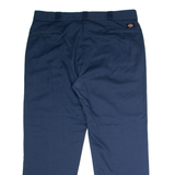 DICKIES Workwear Mens Twill Trousers Blue Regular Straight W40 L30