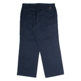DICKIES Workwear Mens Twill Trousers Blue Regular Straight W36 L28