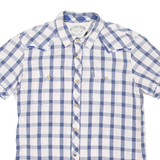 TOMMY HILFIGER Mens Shirt Blue 90s Check L