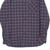 TOMMY HILFIGER Slim Fit Mens Shirt Blue Check Long Sleeve XL