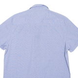 CALVIN KLEIN Mens Shirt Blue Diamond M