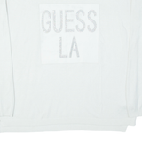 GUESS Womens Jumper White Tight Knit S