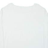 GUESS Womens Jumper White Tight Knit S