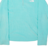 THE NORTH FACE Womens Fleece Blue 1/4 Zip XS