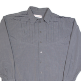 JACOBY & HUBER Mens Plain Shirt Grey Long Sleeve L