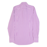 HUGO BOSS Slim Fit Mens Shirt Purple Gingham Long Sleeve S