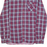 TOMMY HILFIGER DENIM Soft Touch Mens Shirt Red Plaid Long Sleeve S
