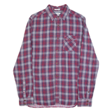 TOMMY HILFIGER DENIM Soft Touch Mens Shirt Red Plaid Long Sleeve S