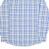 TOMMY HILFIGER Mens Shirt Blue Check Long Sleeve L