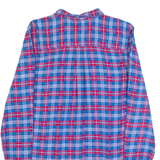 TOMMY HILFIGER JEANS Womens Shirt Blue Plaid Long Sleeve M