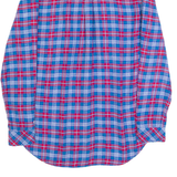 TOMMY HILFIGER JEANS Womens Shirt Blue Plaid Long Sleeve M