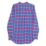 TOMMY HILFIGER JEANS Womens Shirt Blue Plaid Long Sleeve M