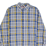TOMMY HILFIGER Mens Shirt Blue Check Long Sleeve M