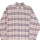 RALPH LAUREN Mens Shirt Orange 90s Plaid Long Sleeve M