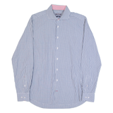 TOMMY HILFIGER Slim Fit Mens Shirt Blue Gingham Long Sleeve XL