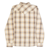 LEVI'S Mens Shirt Brown Plaid Long Sleeve L