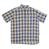 PIERRE CARDIN Mens Shirt Blue Check L