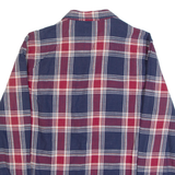 LEE Slim Fit Mens Shirt Blue Check Long Sleeve L