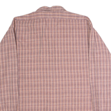 VILLE & VALLEE Pullover Mens Shirt Pink Check Long Sleeve L