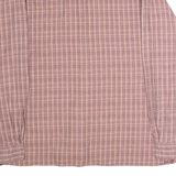 VILLE & VALLEE Pullover Mens Shirt Pink Check Long Sleeve L