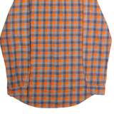 HELLY HANSEN Mens Shirt Orange Check Long Sleeve M