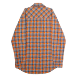 HELLY HANSEN Mens Shirt Orange Check Long Sleeve M