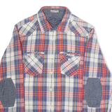 PEPE JEANS Mens Shirt White Check Long Sleeve S