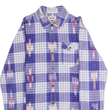 HILFIGER DENIM Mens Shirt Blue Check Long Sleeve M