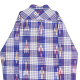 HILFIGER DENIM Mens Shirt Blue Check Long Sleeve M