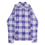 HILFIGER DENIM Mens Shirt Blue Check Long Sleeve M