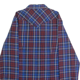 DIESEL Western Mens Shirt Blue Check Long Sleeve L