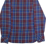 DIESEL Western Mens Shirt Blue Check Long Sleeve L