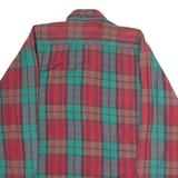 CREATION MANOR Mens Shirt Green 90s Check Long Sleeve L
