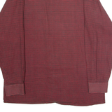 GATSBY Mens Shirt Red 90s Check Long Sleeve S