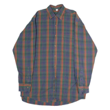 Mens Shirt Blue 90s Check Long Sleeve M