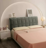 Anycozy Headboard Cover Square Dark Gray Super Soft Smooth Quilted Velvet Bed Back Dust Protector Cover 190x70cm