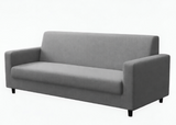 Anyseat 3-Seater Sofa Cover – Plain Gray Style Slipcover for Living Room Chair Protection