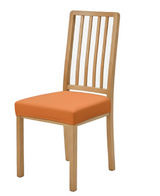Anyseat Plain Orange Stretch Chair Cover – Washable, Removable Dining & Kitchen Seat Protector