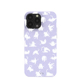 Lavender Yoga Cat iPhone 13 Pro Max Case