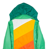 HENRI-CHARLES COLSENET Womens Puffer Jacket Green 90s Hooded S