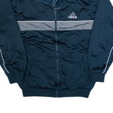 ADIDAS Mens Track Jacket Blue L