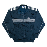 ADIDAS Mens Track Jacket Blue L
