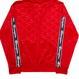 CHAMPION Mens Track Jacket Red Hooded XS