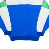 ASICS Italia Mens Track Jacket Blue 90s Colourblock M