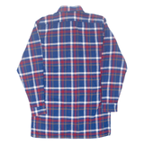CONDOR Mens Flannel Shirt Blue Check Long Sleeve M