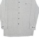 EMILIO ADANI Mens Shirt Grey Check Long Sleeve M