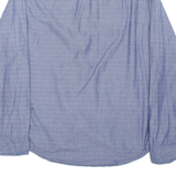 TOMMY HILFIGER New York Fit Mens Shirt Blue Spotted Long Sleeve M