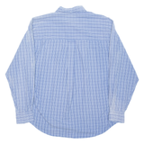 WRANGLER Mens Formal Shirt Blue Check Long Sleeve L