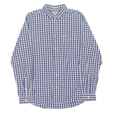 TOMMY HILFIGER Regular Fit Mens Shirt Blue Check Long Sleeve M